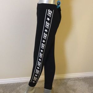MINNIE ROSE | Knit Cashmere Blend SKI Logo Lounge Jogger Pants